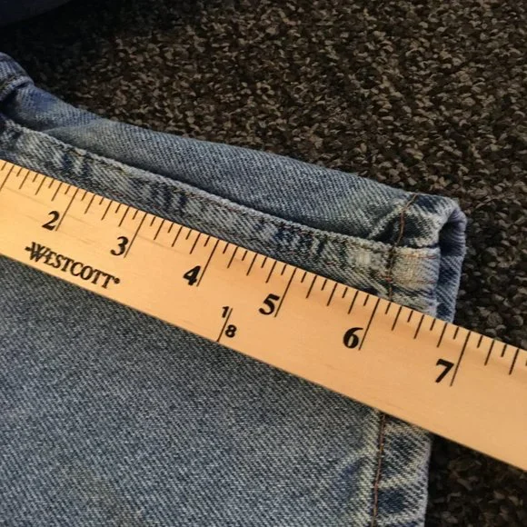 Levi's Vtg Y2K Women's Hi Rise Denim Shorts 14R - Picture 11 of 12